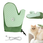 Qpets Pet Hair Removal Gloves for Dogs and Cats with 238 Silicone Bristles | 40°C Steam Grooming Mitt