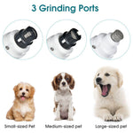 Qpets Dog Nail Trimmer with LED Light featuring 2 Speed 7000 RPM Motor and Diamond Grinder | Rechargeable USB Pet Grooming Tool