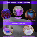 Qpets® 21 LEDs UV Light Torch 395nm Flashlight Purple Detector for Pet Stains Excrement Detection Bed Bug on Carpet Rugs 2PCS