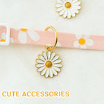 Qpets Cat Collar for Daily Wear with Quick Release Buckle and Bell | Adjustable 18–32cm Cotton