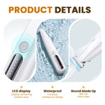 Qpets Dog Paw Hair Trimmer with 18mm Head and LED Light for Paws Ears and Butt | USB Rechargeable