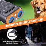 Qpets Ultrasonic Dog Bark Control Device with 25FT Range and LED Light | USB Rechargeable Training Aid