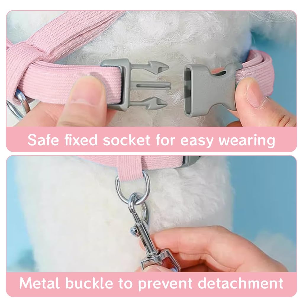 Qpets Cat Vest Harness for Small Cats with 1.2m Leash featuring Quick Release Buckle | Breathable Fabric and Adjustable Straps