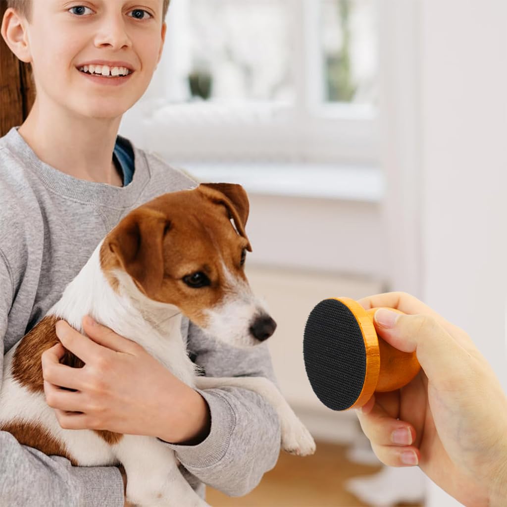 Qpets Dog Nail Filer for Stress Free Claw Care featuring Wooden Handle and Large Filing Surface