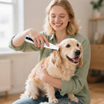 Qpets Dog Paw Hair Trimmer with 18mm Head and LED Light for Paws Ears and Butt | USB Rechargeable