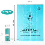 Qpets KadogyPet Dog Poop Bags for Walks with Leakproof Design and 120 Count | 9×13 in Biodegradable HDPE+EPI Material