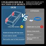 Qpets Floating Fish Feeder for Aquariums with Dual Open Design and Clear Acrylic Frame