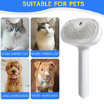 Cat Hair Brush, 3 in 1 Pet Slicker Brush with Mist Sprayer & UV LightShedding Hair Brush Pet Grooming Brush Self-CleaningShedding Hair Brush Remove Mat Pet Hair Brush for Dogs Cats