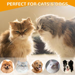 Qpets Shedding Slicker Brush for Dogs and Cats with Stainless Steel Pins | Removes Loose Hair Mats and Tangles