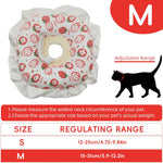 Qpets Cat Recovery Soft E Collar for Surgery Healing with Adjustable Cotton Drawstring 15–31 cm | Comfortable Anti Licking Pillow Design