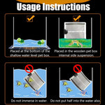 Qpets Reptile Heating Pad 14W 11x11 in for Snakes and Lizards with Adjustable Controller | IPX7 Waterproof Warm Board