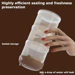 Qpets Dog Food Container Set for Travel with Leak Proof Stackable Design 3 Pcs | Food Grade PP