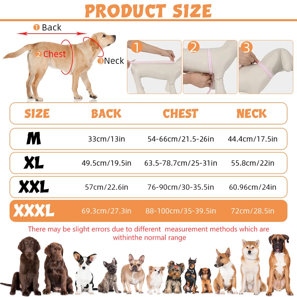 Qpets Dog Raincoat for Walking and Hiking with Clear Wide Brim Hood & Reflective Rim | Waterproof PU-Coated Coat 3XL