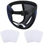 Qpets Reusable Female Dog Diaper XL with 3 Pads and 10 Cotton Replacements | Breathable Mesh Comfort for Large Dogs