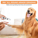 Qpets Dog Nail Grinder with Diamond Grinding Wheel and Dual Slot Safety Cap | 3-Speed USB Rechargeable Design
