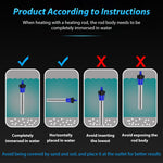 Qpets Aquarium Heater for Fish Tanks with Auto Thermostat 300W | Safe Underwater Heating