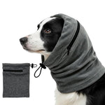 Qpets Dog Ear Hood, Size M, 16 x 19 cm, Adjustable Dual Zippers and Soft Lining