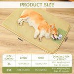 Qpets Dog Cat Summer Sleeping Pad 75×100 cm with Anti‑Slip Waterproof Bottom and Rattan Surface