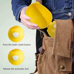 Qpets Dog Water Bottle for Travel with 380ml Capacity and Button Water Control | BPA Free