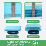 Qpets® Pack of 50 Pee Pads for Dogs Bamboo Charcoal Deodorization Training Strong Water Absorption Soft Light Puppy Pad 45x60CM 2PCS