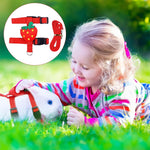 Qpets Rabbit Harness for Small Pets with Escape-Proof Dual Strap and Quick Release Buckle | Red Strawberry Plush Design