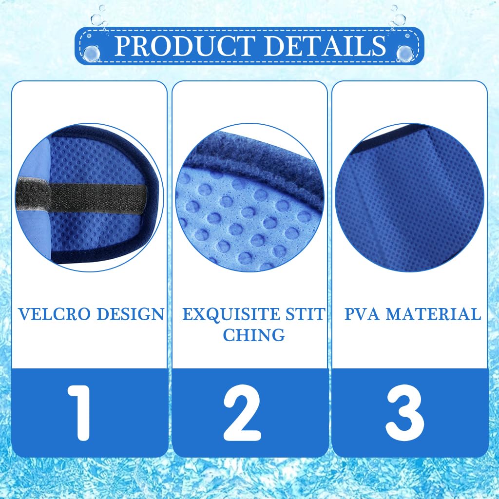 Qpets Cooling Collar for Dogs and Cats featuring Hook and Loop Closure 42–53CM | Keeps Pets Cool During Summer Walks