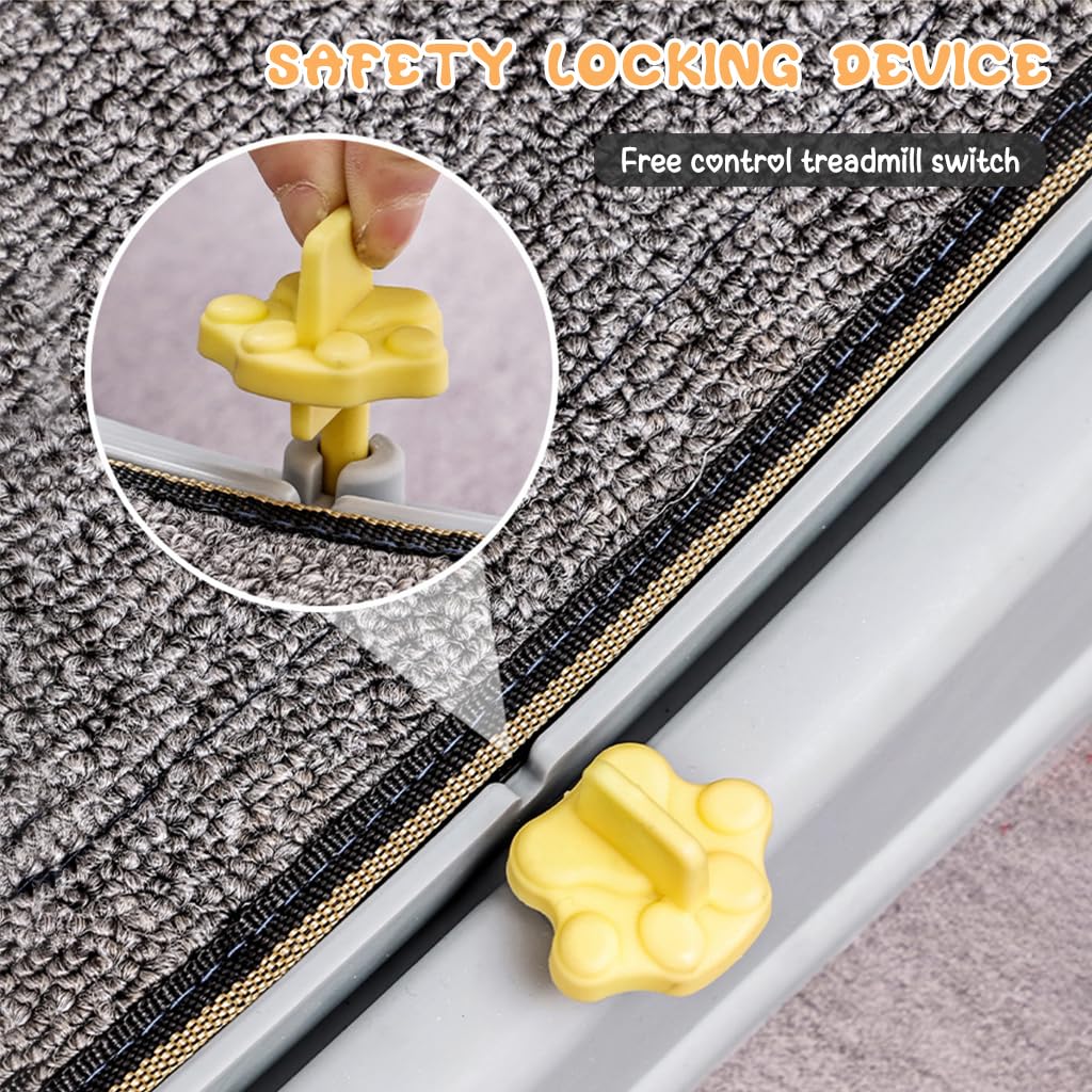 Qpets Cat Exercise Wheel for Running and Walking with Removable Scratcher Track 80x34cm | Silent Bearings and Anti Slip Base