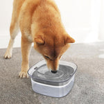 Qpets Dog Water Bowl 2L for Clean Hydration with Floating Disk Design and PP Material