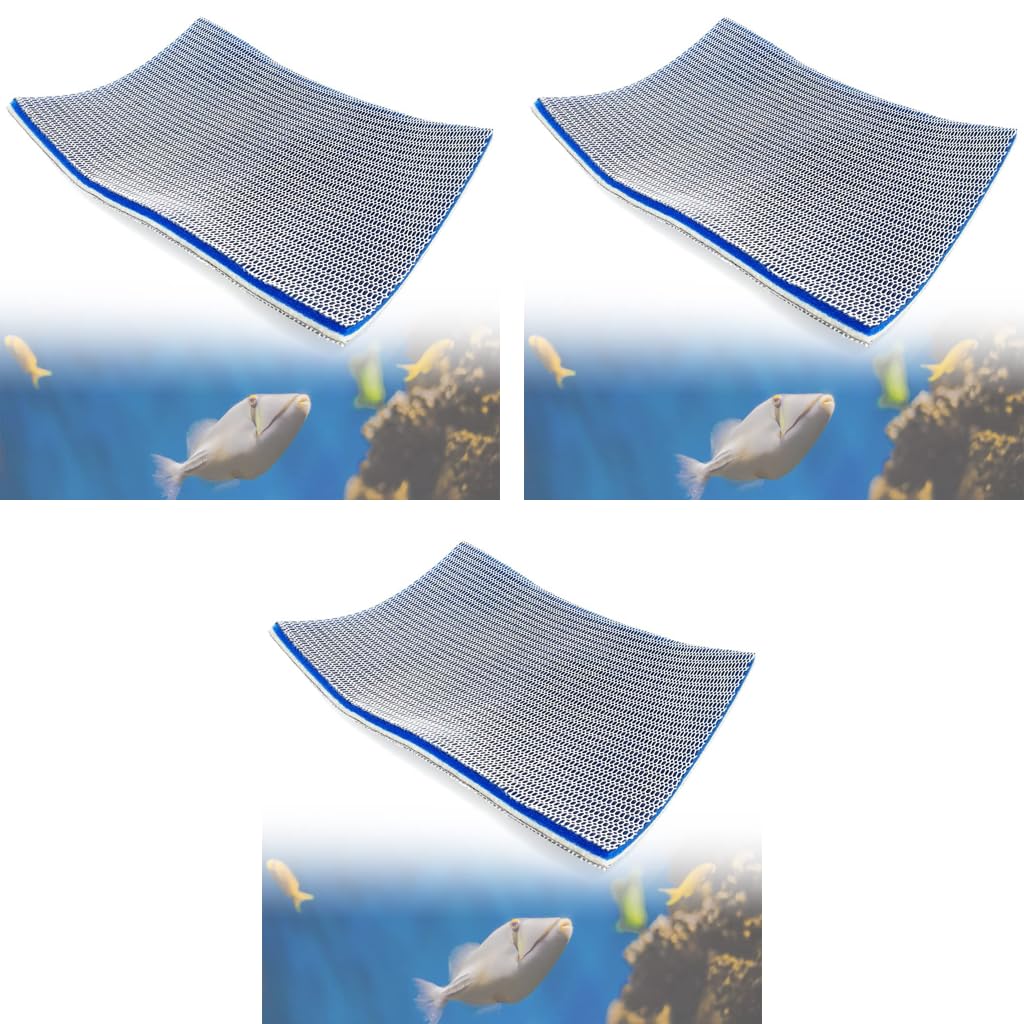 Qpets Aquarium Filter Cotton for Fish Tanks featuring 8 Layer High Density Pad 30×40cm | 3PCS Reusable Cuttable Sponge