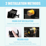 Qpets Automatic Aquarium Fish Feeder for Vacation Feeding with Dual Feed Boxes and Timer