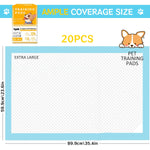 Qpets Dog Pee Pads for Puppy Training with 60x90cm Size and Honeycomb Absorption | 20 PCS