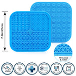 20CM Lick Mat for Dogs Cat, Food-Grade Silicone, Dog Food Mat with Suction Cup, Slow Feeding Mat, 7.9in, Perfect Use During Training, Bathing, Grooming(Square)