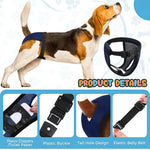 Qpets Dog Diapers Female for Puppy Use with 6 Absorption Cotton Pads and Breathable Mesh | 3PCS L 15.7–19.2 in Waist