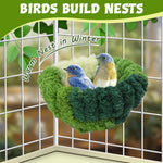 Qpets Bird Nest for Cage with Screw Mounted Design and Soft Plush Material | 17.5×8.5 cm Small Parrot Bed