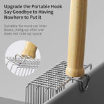 Qpets Cat Litter Scoop for Easy Cleanup with 14cm Ergonomic Handle and Metal Sifter | 2PCS