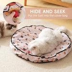 Qpets Interactive Cat Toy Mat for Exercise with USB Rolling Ball and 70x10cm Oxford Cloth Pad