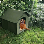 Dog House Outdoor Waterproof, Dog House for Medium dog, Stray Cats Dogs Shelter, Rainproof and Insulated Pets Tent, Folding Assemble Pet House, Removable Garden Bed Cage