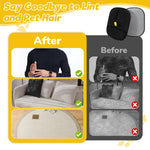 Qpets Pet Hair Removal Gloves for Dogs and Cats with Static-Enhanced Design | 2pcs 23.5x18cm Reusable Grooming Mitt