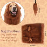 Qpets Lion Costume Set for Dogs with Adjustable Mane and Tail | Ideal for Halloween Parties