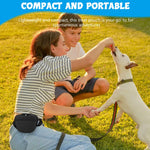 Qpets Dog Treat Pouch for Outdoor Training with Magnetic Closure and Waterproof Silicone | Removable Waist Belt