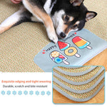 Qpets Cat Bed Mat for Summer Cooling with Rattan Surface 75×60cm | Washable Pet Pad