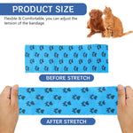 Qpets Dog Bandages for Injury Recovery with Self Adhesive Wrap 6pcs 4.5m Each | Waterproof Non Woven Breathable Design