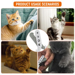 Qpets Cat Nail Clipper for Safe Trimming with 1.5mm 2mm 3mm Guard Holes and Stainless Steel Blades