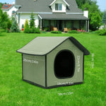 Dog House Outdoor Waterproof, Dog House for Medium dog, Stray Cats Dogs Shelter, Rainproof and Insulated Pets Tent, Folding Assemble Pet House, Removable Garden Bed Cage