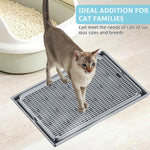 Qpets Cat Litter Tray for Home Use featuring Dual Layer Mesh Grid 42cmx28.5cm Design