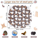 Qpets Winter Hammock Bed for Small Animals with Plush Material | 3PCS Multicolor Set