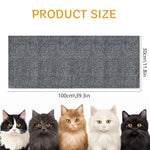 Qpets Cat Scratch Pad for Furniture Protection with Self Adhesive Design 30x100cm | Cuttable Polyester Mat