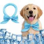 Qpets® Cooling Bandana for Dogs & Cats, Reusable Neck Wrap Pet Cooling Collar, Evaporative Water Activated Scarf with Cute Print for Heat Relief Perfect for Walks & Outdoor Play