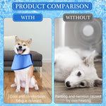 Qpets Cooling Collar for Dogs and Cats featuring Hook and Loop Closure 42–53CM | Keeps Pets Cool During Summer Walks