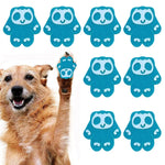 Qpets Dog Paw Protector Pads for Walking with Silicone Nubs 8Pack 63x58mm | Self Adhesive